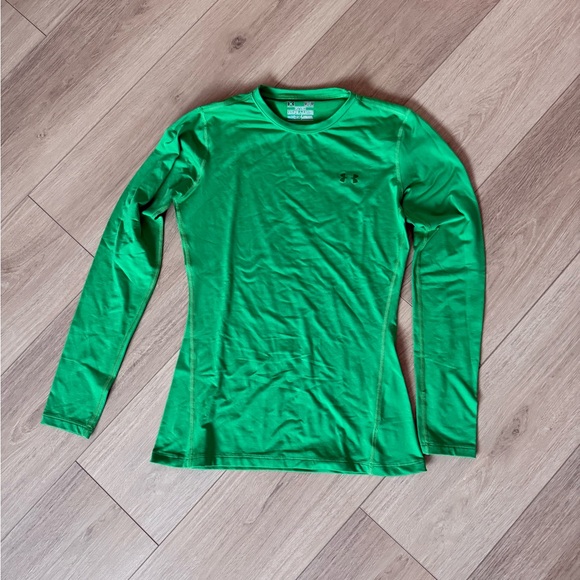 Under Armour Bright Green Fitted T-Shirt - Picture 2 of 4